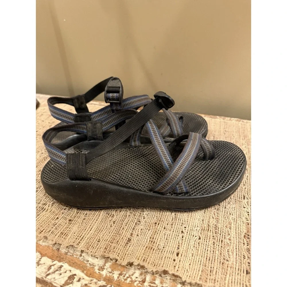 CHACO Men's SANDALS Blue & Grey Sz-11 Beach‎ Casual Comfortable